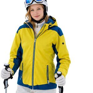 Decente NWT Thinsulate Ski Snowboard Jacket Snow Skirt Interior Pockets Size 8